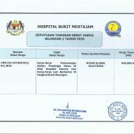Keputusan Tawaran Sebut Harga Bilangan 2 Tahun 2026