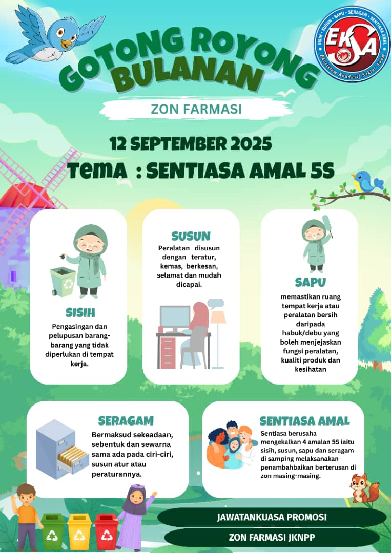 Poster Gotong Royong Bulanan Sept