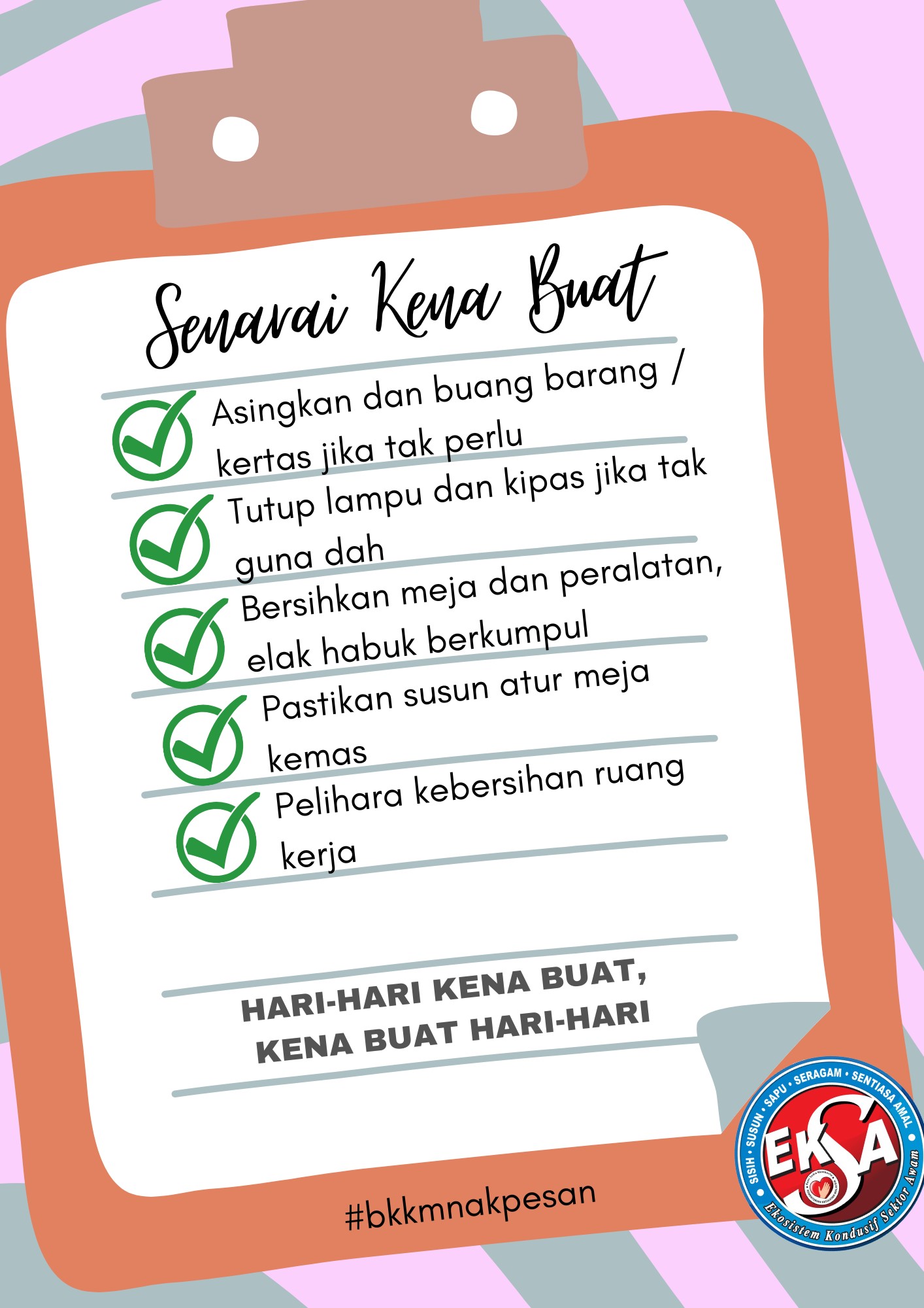 senarai kena buat