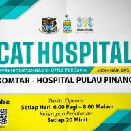Perkhidmatan Shuttle Bas Percuma Dari Komtar Ke Hospital Pulau Pinang