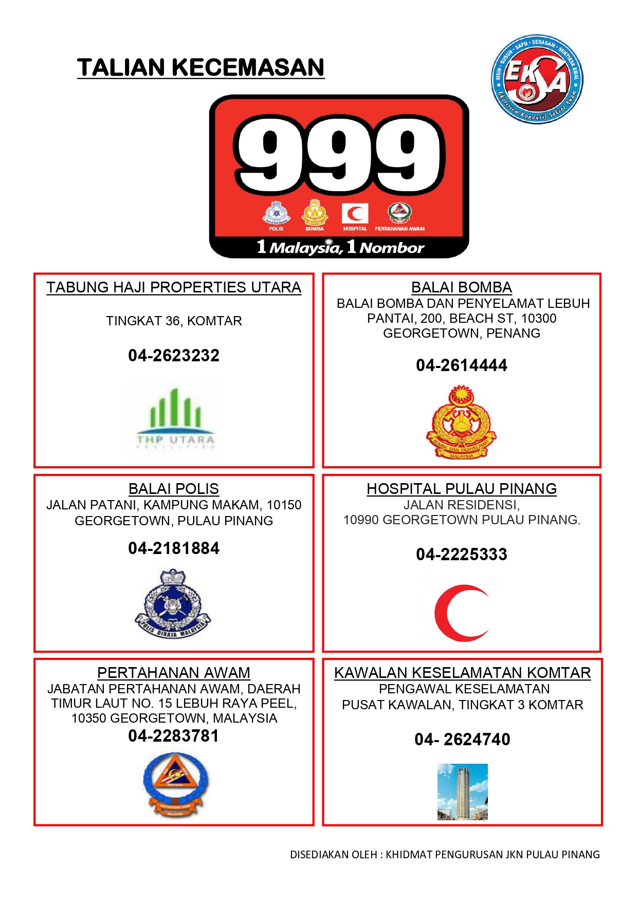 TALIAN KECEMASAN KOMTAR page 0001